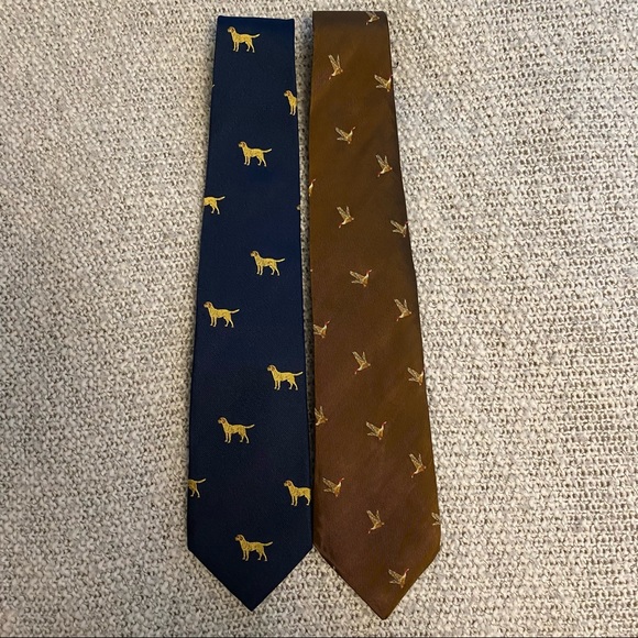 Barbour Other - Barbour 100% Silk Ties {set of 2}